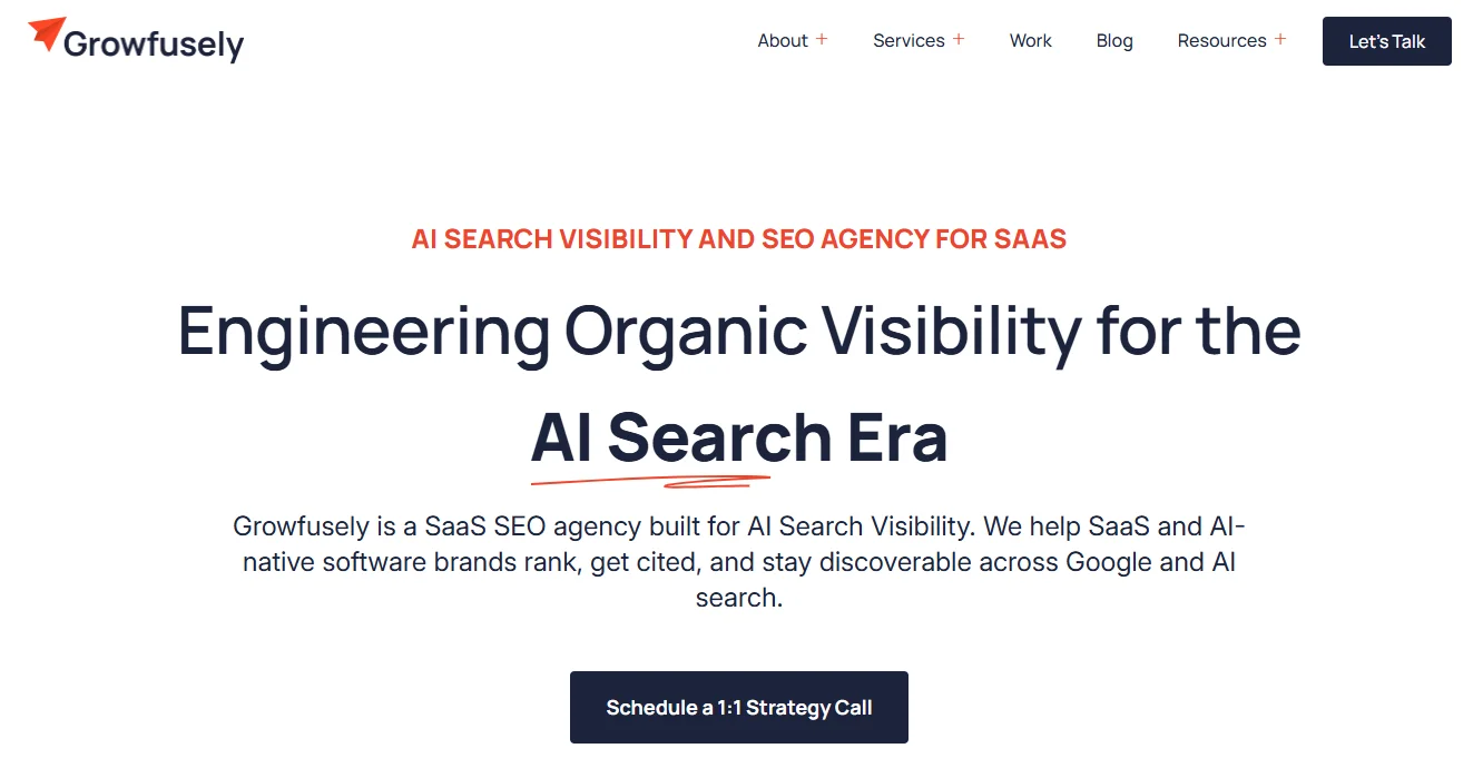 Growfusely Homepage