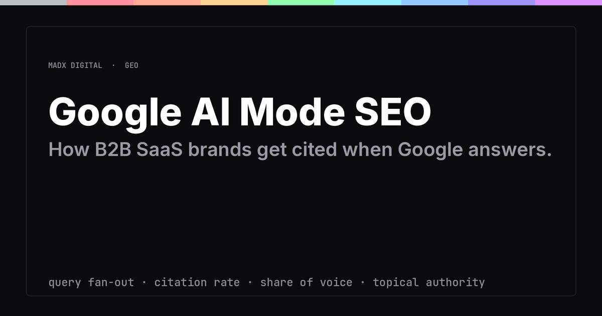 Google AI Mode SEO: How B2B SaaS Brands Get Cited