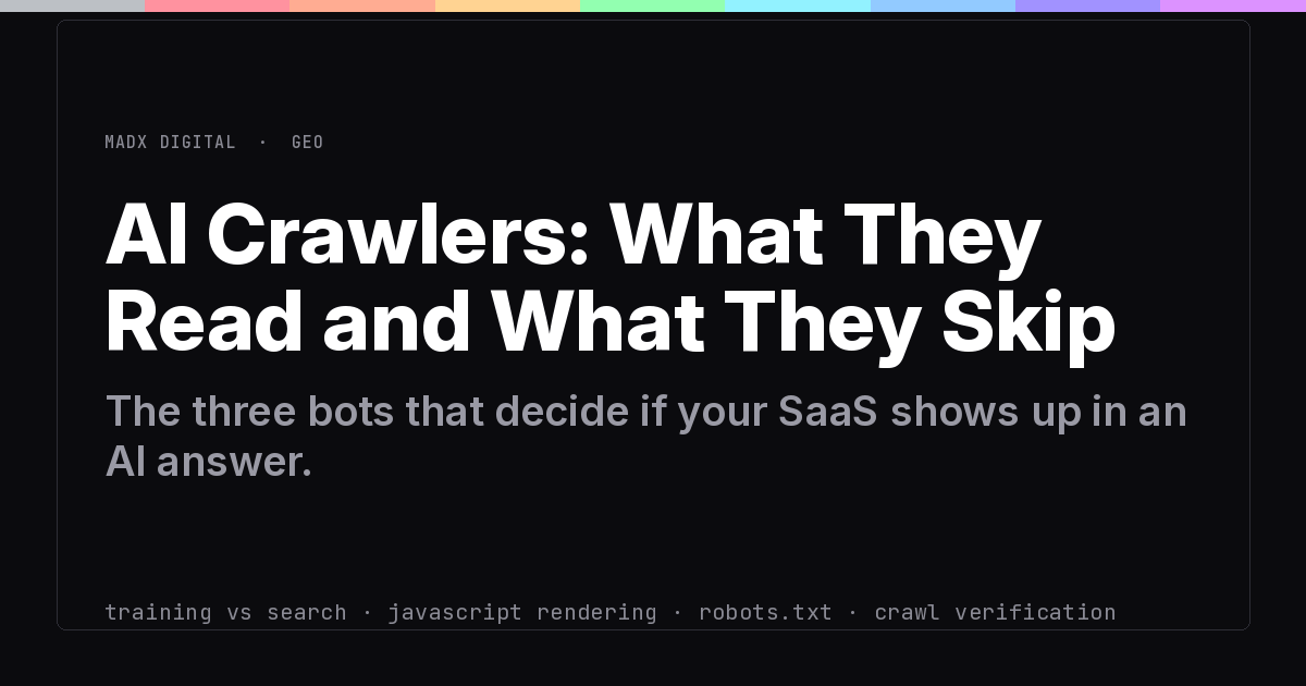 AI Crawlers: How ChatGPT, Claude and Perplexity Read Your Site