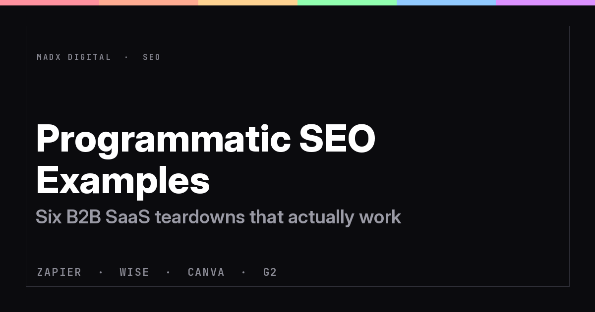 Programmatic SEO Examples: 6 B2B SaaS Teardowns