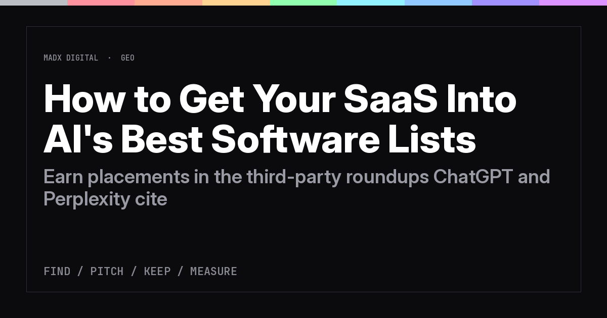 How to Get Your SaaS Featured in AI's Best Software Lists