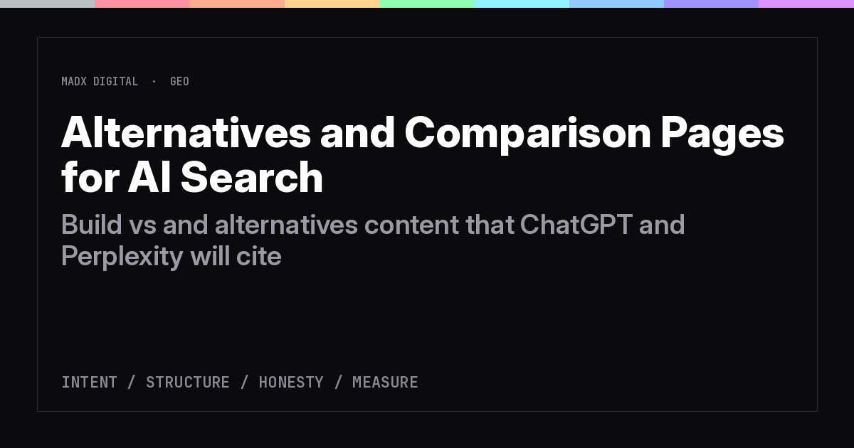 Alternatives and Comparison Pages: The AI Search Playbook