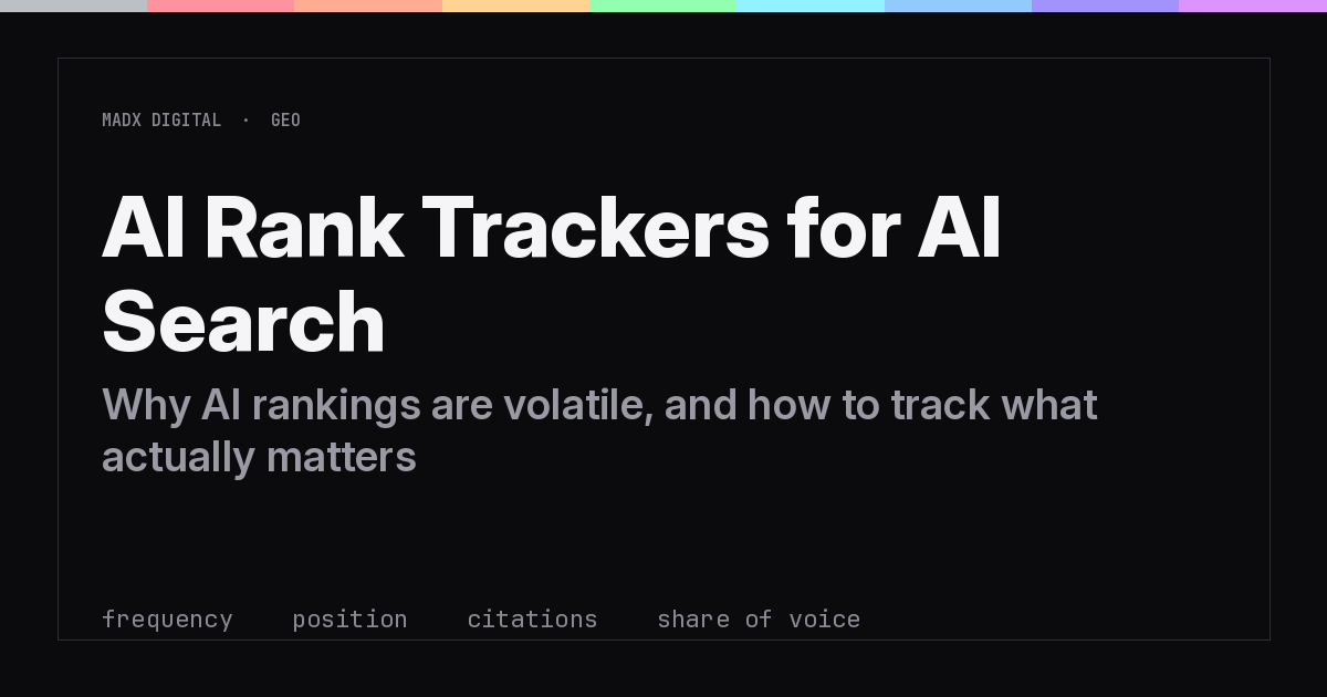 AI Rank Trackers for AI Search