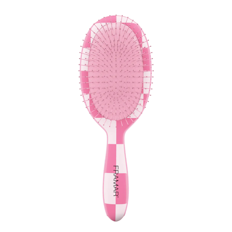 Framar Checked Out Detangle Brush - Pink