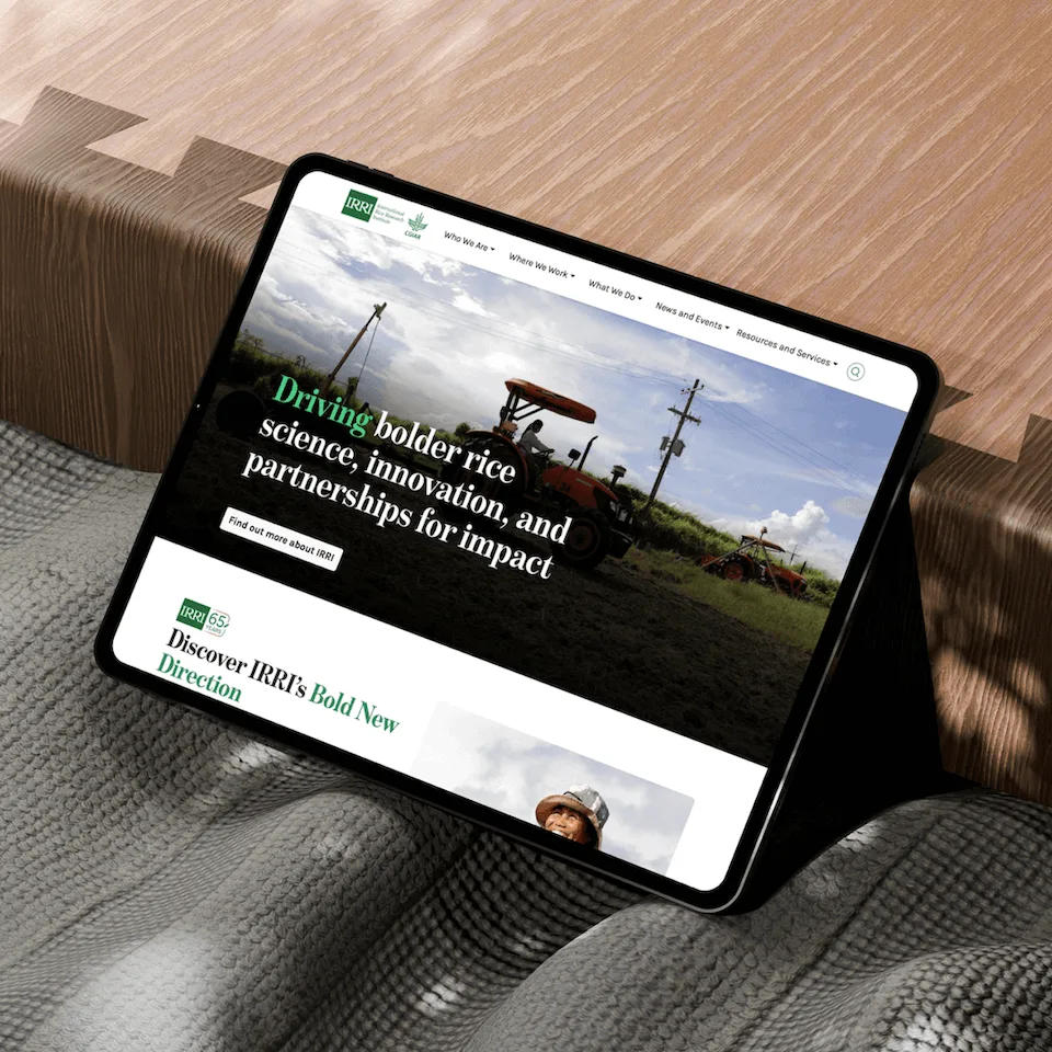 The digital home of the institute behind the world's rice research.