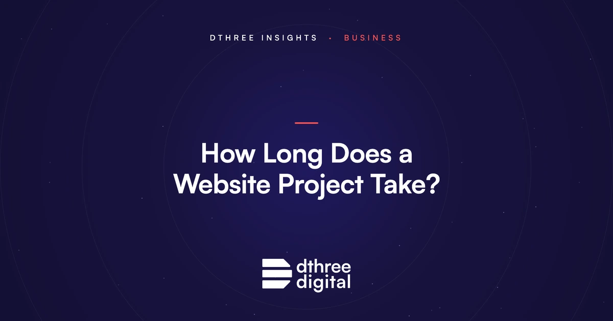 How Long Does a Website Project Take? Dthree Insights cover