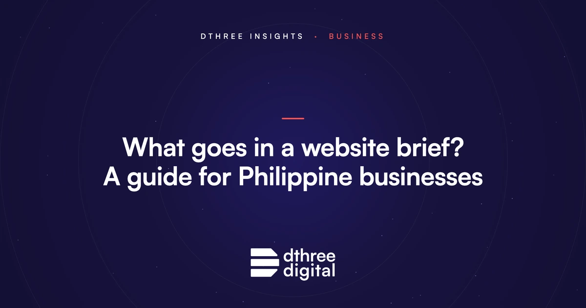 What goes in a website brief? A guide for Philippine businesses