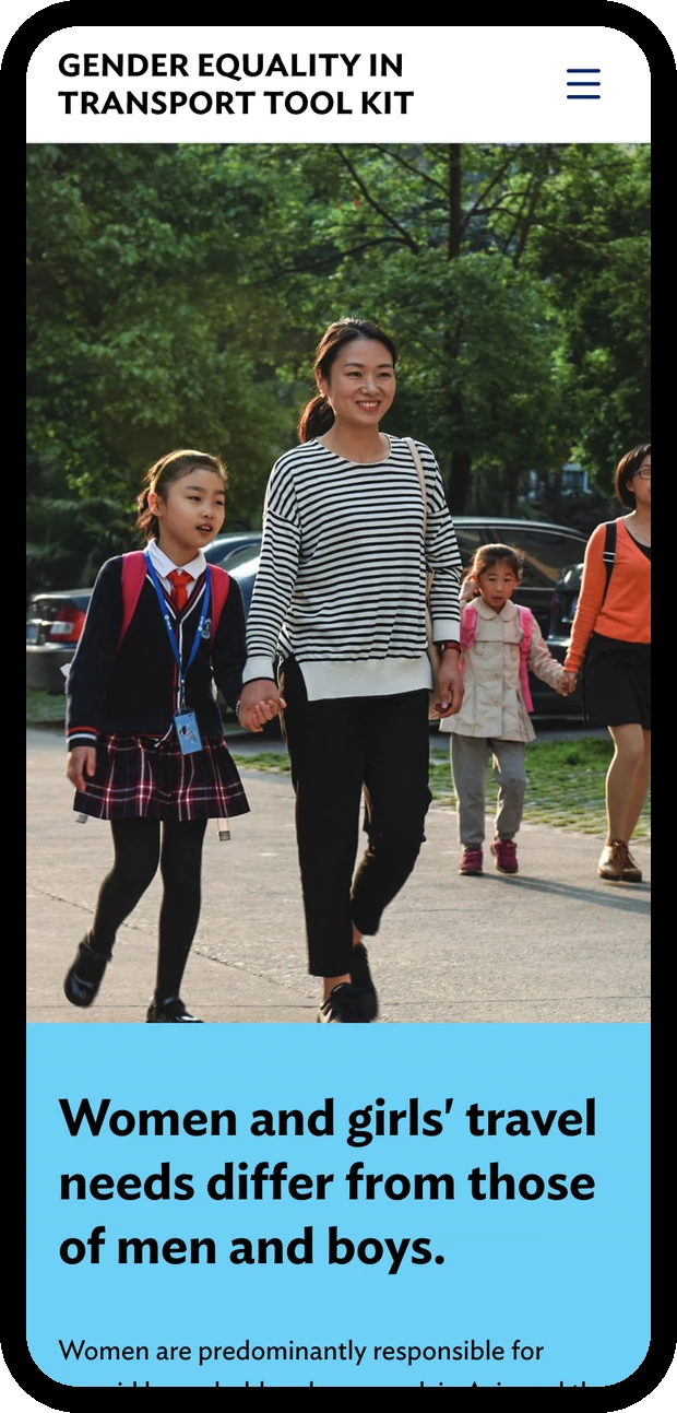 ADB Gender Equality in Transport Tool Kit