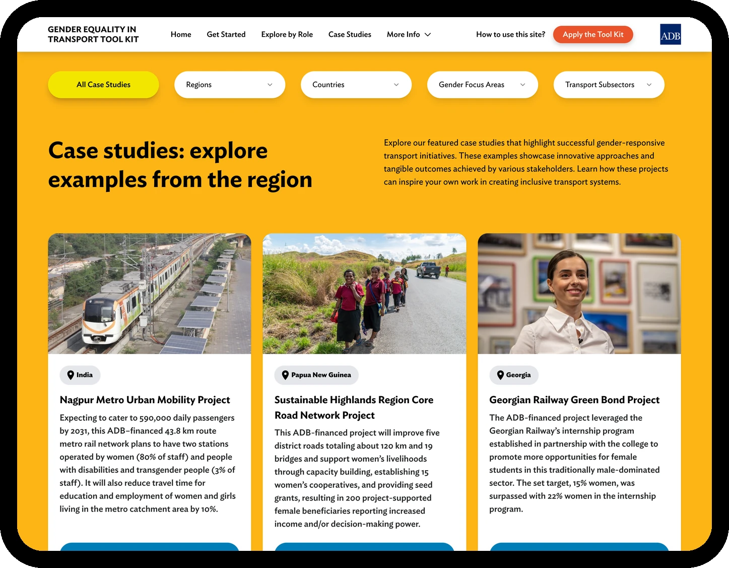 ADB Gender Equality in Transport Tool Kit