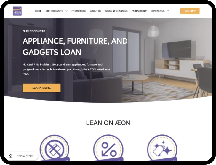 Web design sreenshot of a campus website