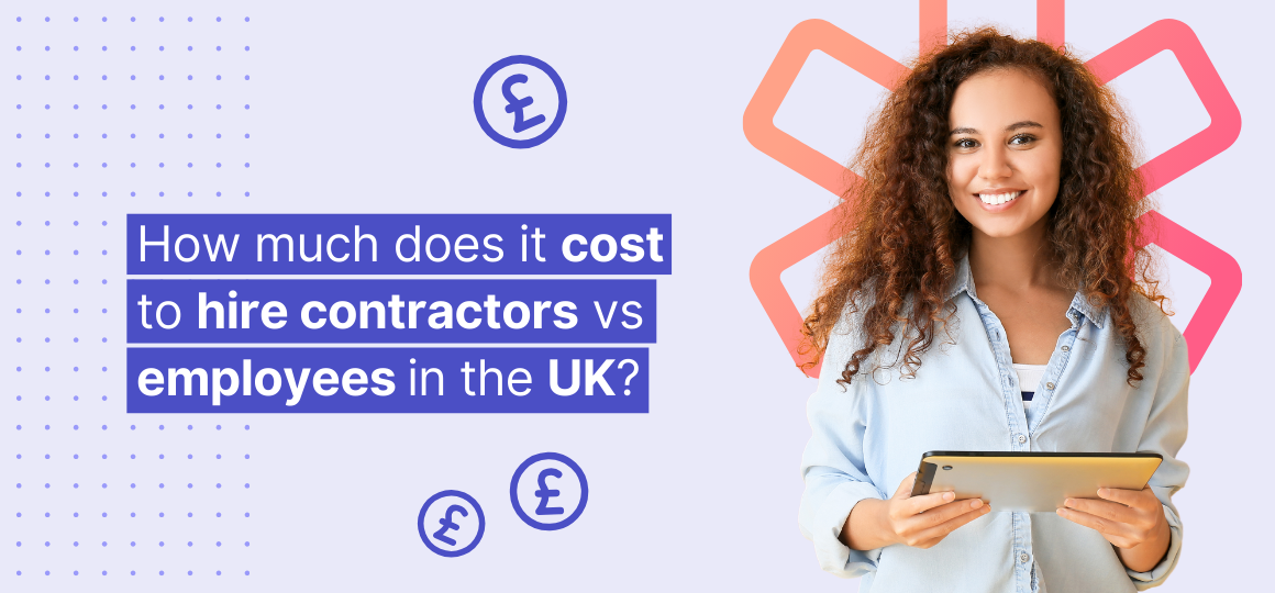 How much does it cost to hire contractors vs employees in the UK?