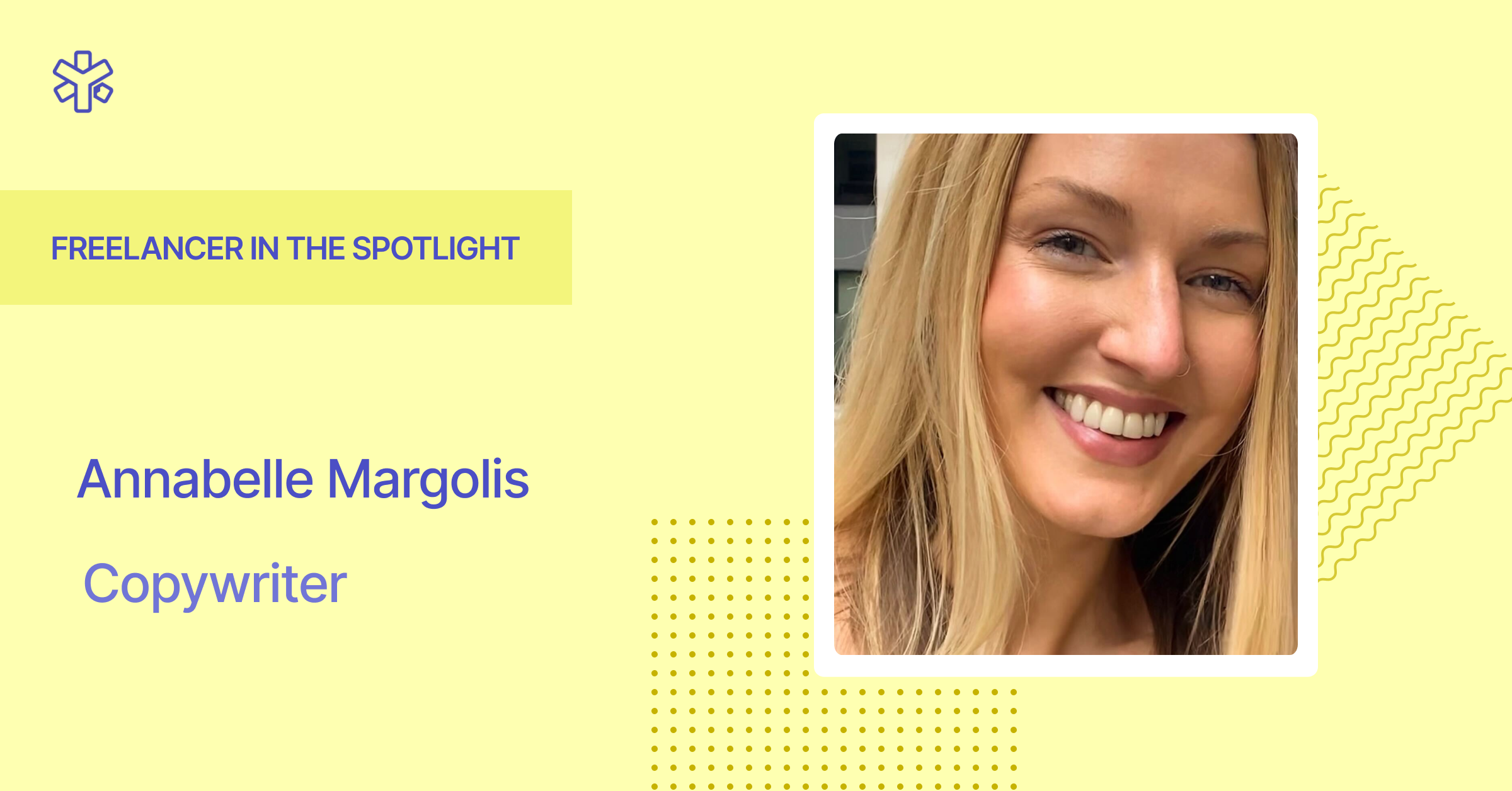 Get that portfolio sorted, be proactive and keep tabs on YunoJuno briefs! Annabelle Margolis, Sweet FA finalist