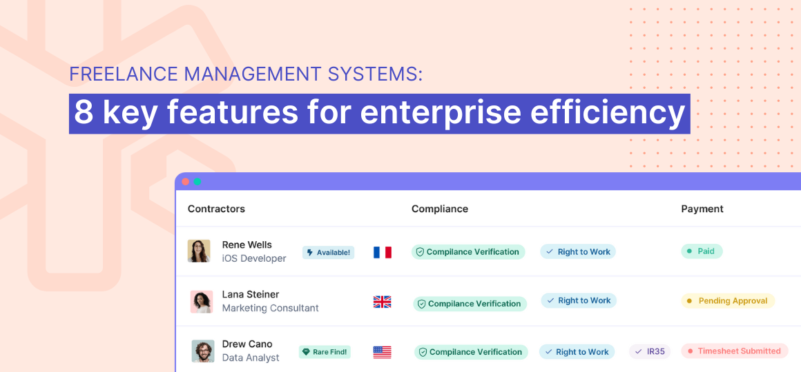 Freelance management systems: 8 key features for enterprise efficiency