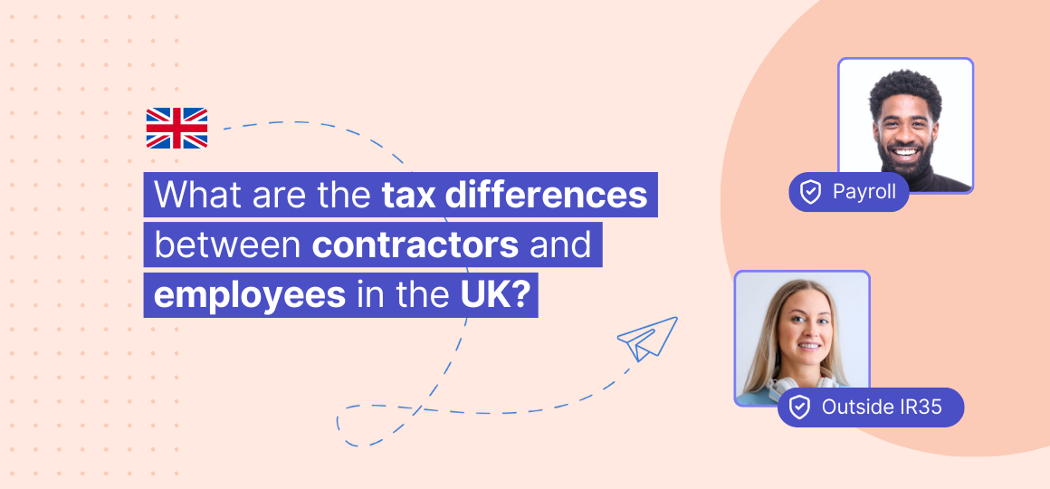 What are the tax differences between contractors and employees in the UK?