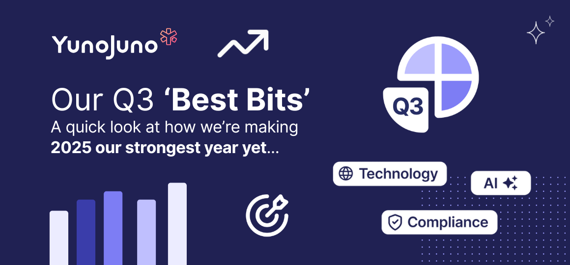 YunoJuno Q3 Best Bits: Global spotlights, AI advancements, and powerful partnerships