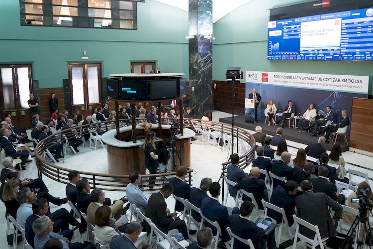 Jornada organizada por CNMV y BME, celebrada en la Bolsa de Bilbao