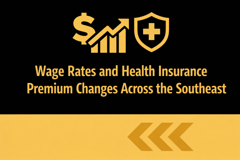 Wage rates across the Southeast remain stable, with most states following the federal minimum of $7.25 per hour and Virginia maintaining $12.41 with a path to $15. Health insurance premiums are rising at 7 to 8 percent annually across the region, driven by medical costs, pharmacy expenses, and mental health parity requirements. Employers should review contribution strategies, evaluate cost sharing models, and confirm mental health parity compliance before mid year planning begins. Multi state employers face added complexity managing benefit cost consistency across locations with varying premium growth rates.