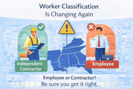 The Department of Labor published a proposed rule on February 26, 2026, that would rescind the 2024 independent contractor standard and return to a revised economic reality test for determining worker classification under the FLSA. While the rule is still in the comment period through April 28, 2026, field investigators are currently using an older framework, giving employers a narrow window to correct misclassification before new enforcement standards take effect. Misclassifying employees as contractors can expose a business to back wages, payroll tax liability, and benefits claims that compound quickly without proper HR support or payroll compliance oversight. Business owners who rely on contractors, especially across multiple Southeast states, should use this period to conduct a classification audit, and working with an HR outsourcing partner, fractional HR advisor, or PEO can help identify and reduce that exposure before a final rule is issued.