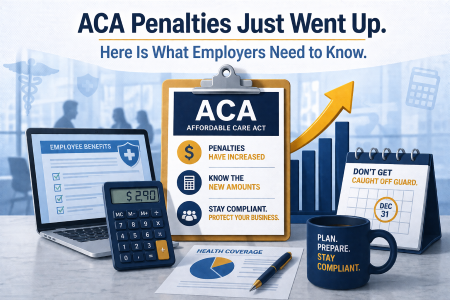 The IRS increased its ACA employer shared responsibility penalties for 2026 to $3,340 per employee under the 4980H(a) provision and $5,010 per employee under 4980H(b), representing meaningful increases over 2025 that apply to decisions employers made about last year's coverage. Most penalties are triggered not by a deliberate failure to offer benefits but by operational breakdowns in payroll accuracy, eligibility tracking, and HR data consistency. The Department of Labor also named health and welfare plan compliance, including mental health parity enforcement, as a top priority for fiscal year 2026, extending scrutiny beyond applicable large employers to any business sponsoring a group health plan. Employers who rely on manual or disconnected payroll and benefits administration systems are most at risk, and working with a PEO or HR outsourcing partner is one of the most practical ways to close that gap before a penalty notice arrives.