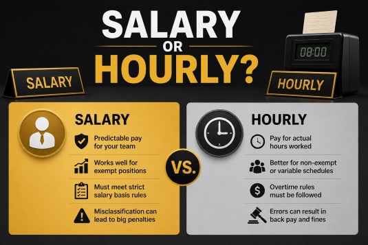 Overtime misclassification accounted for nearly 80% of all FLSA back wage findings recovered by the DOL in 2025, making it the single most common source of wage violations for employers of every size. Under current federal rules, a salaried employee must meet a salary level of at least $684 per week and pass a specific duties test to qualify as overtime-exempt, and a job title or salary alone is not sufficient. Small and mid-size businesses in the Southeast that have never formally audited their exempt classifications are carrying real back-pay exposure, and an HR support or payroll compliance review is the most direct way to identify and correct it.