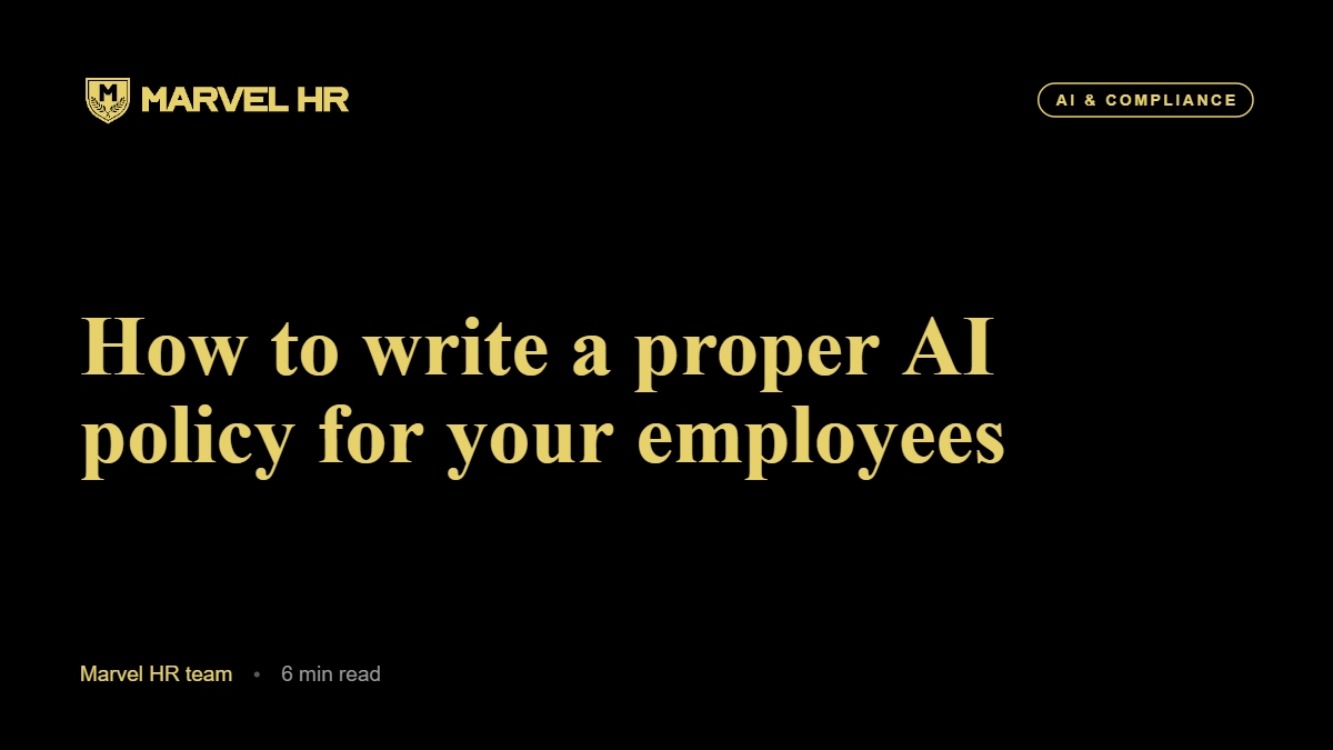 Most small businesses have employees actively using AI tools at work with no written policy governing that use, creating data security exposure, accuracy liability, and compliance risk as state-level AI legislation accelerates. An effective AI policy does not need to be long, but it needs to define approved tools, establish clear data handling rules with three categories of information, require human review before AI output affects customers or employees, and specify consequences for violations. Starting with a simple employee survey to map your current AI footprint is the fastest way to build a policy that reflects how your team actually works.