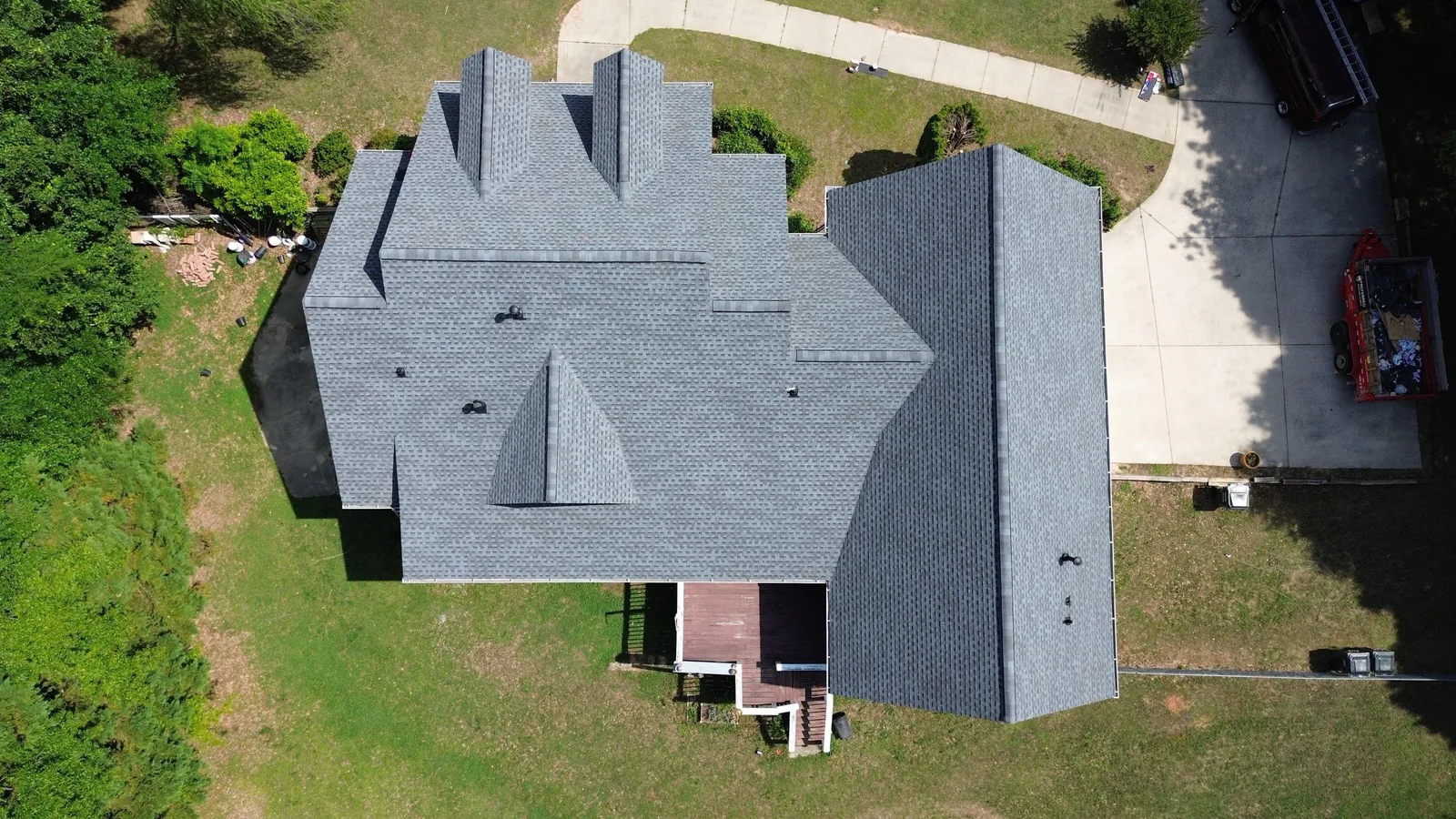 Completed residential roofing project by Atlanta Prime Roofing