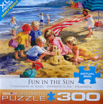Fun in the Sun puzzle box top with XL pieces