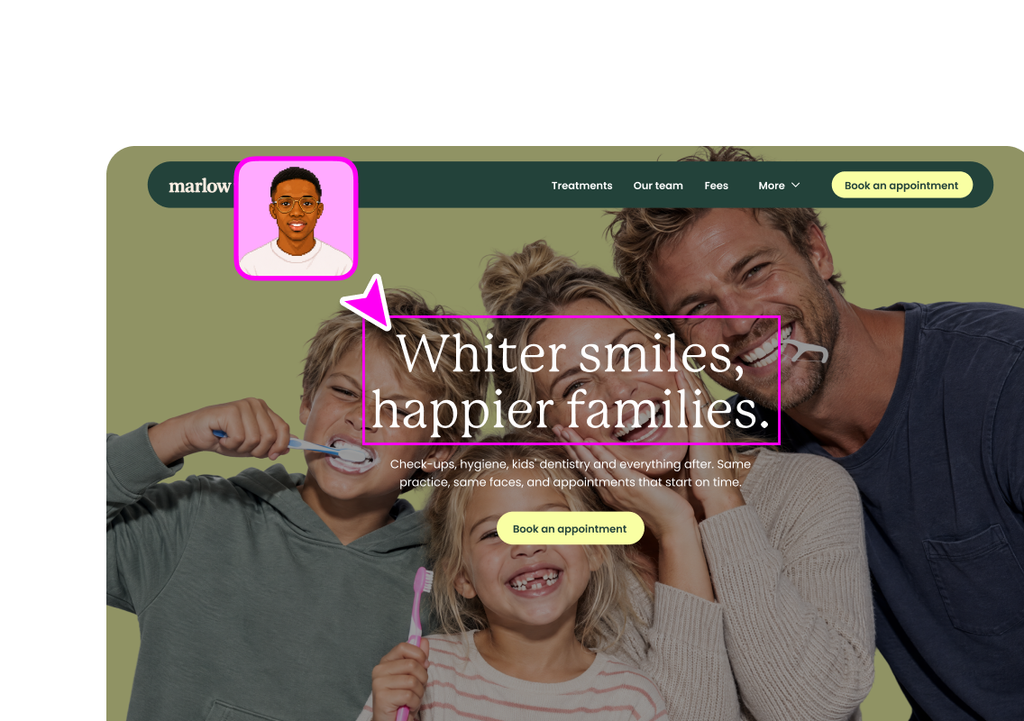 Example dental website