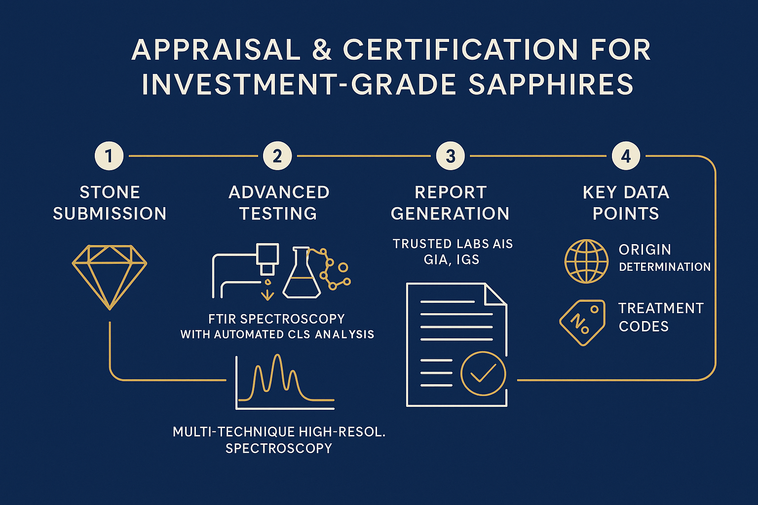 Understanding the rigorous, multi-step certification and advanced gemological testing process builds trust and transparency for investment-grade sapphire valuations.