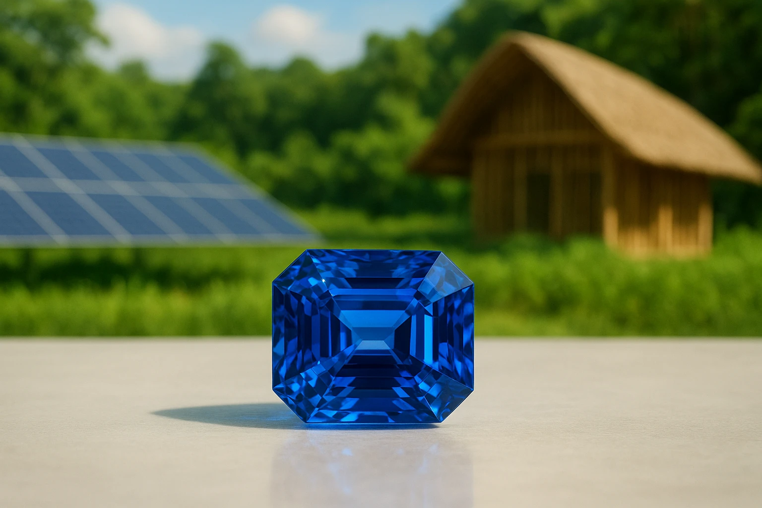 CO2-neutraler Saphir-Bergbau und nachhaltiger Einkauf