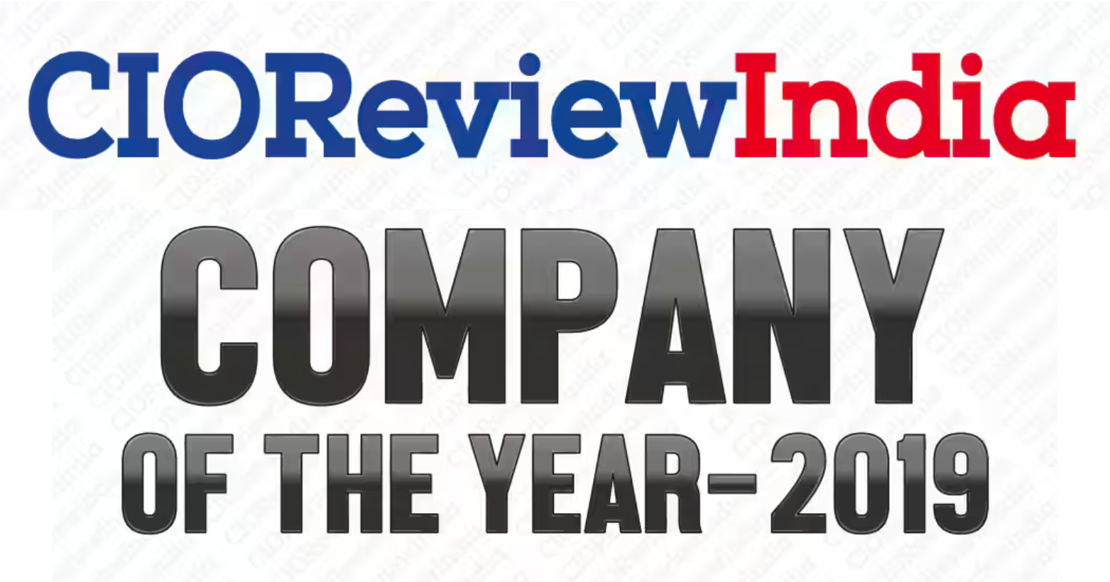 CIOReview India Company of the Year - 2019 award logo.