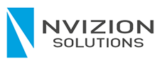 NVIZION SOLUTIONS company logo with a blue stylized letter N icon.