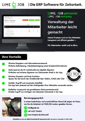 TIMEJOB personal Vorschau