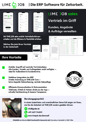 TIMEJOB sales Vorschau