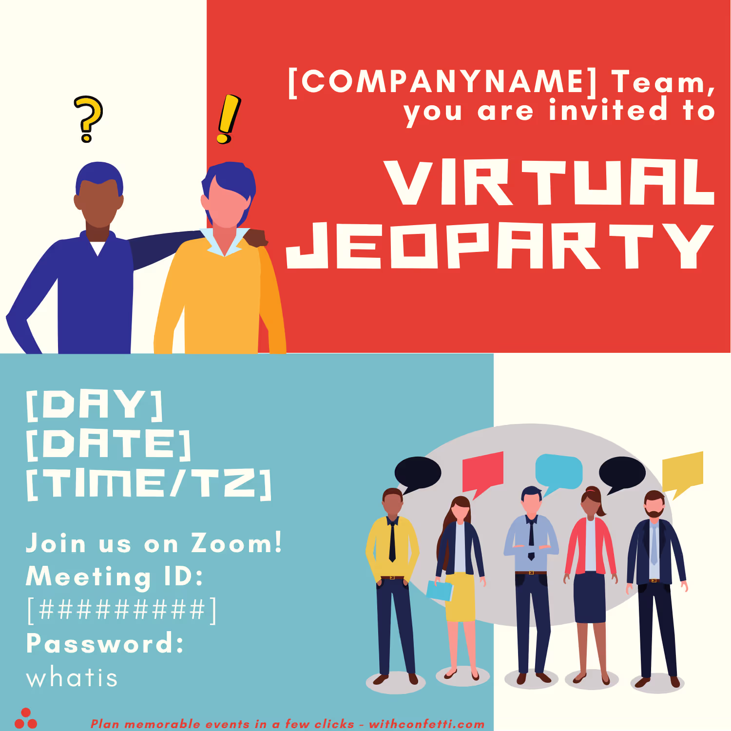 Jeoparty - Event Invitation Sample