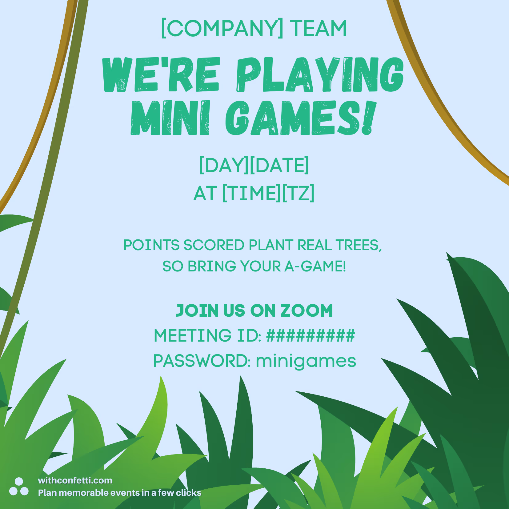 Mini Games - Event Invitation Sample