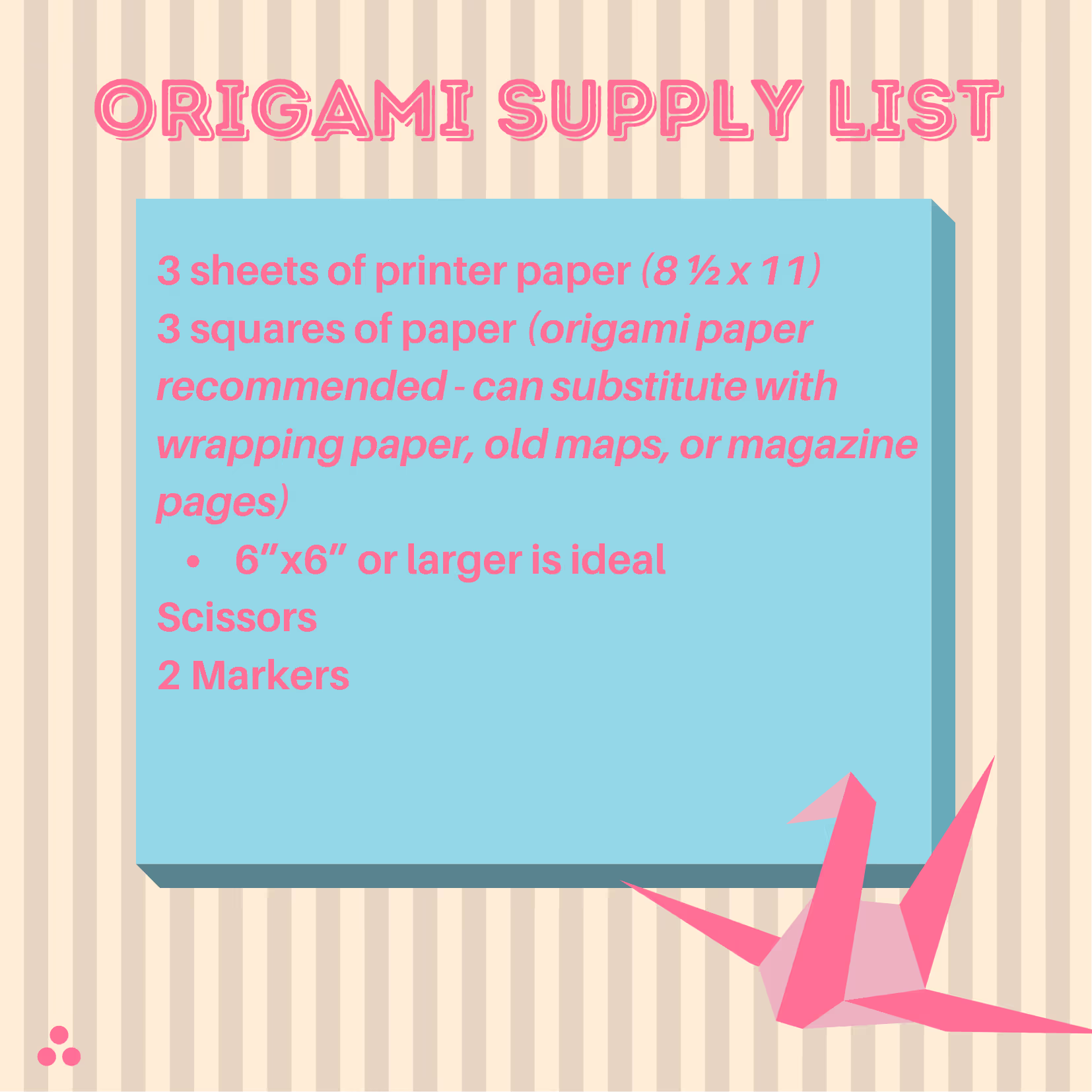 Origami Supplies