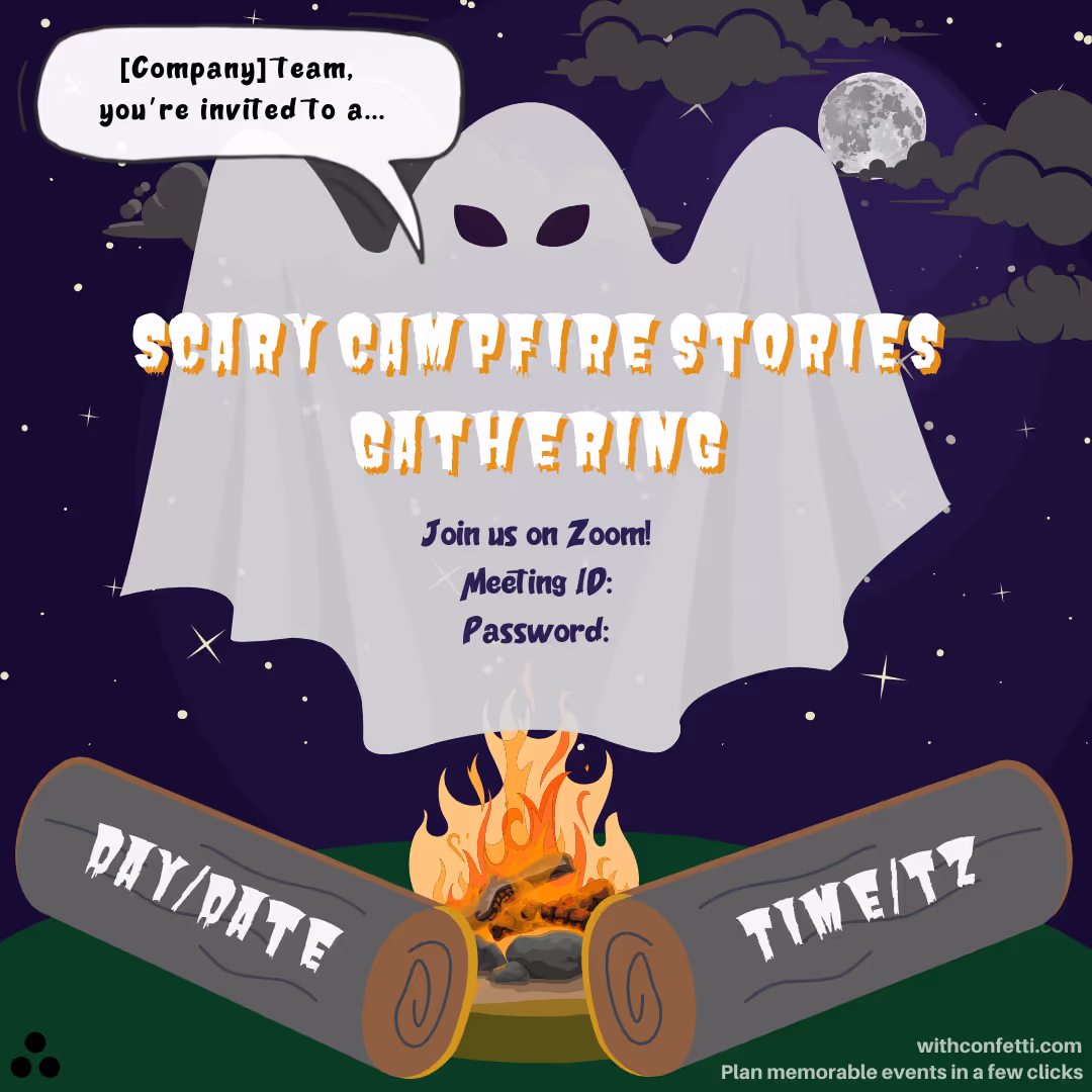 Scary Ghost Tales - Event Invitation Sample