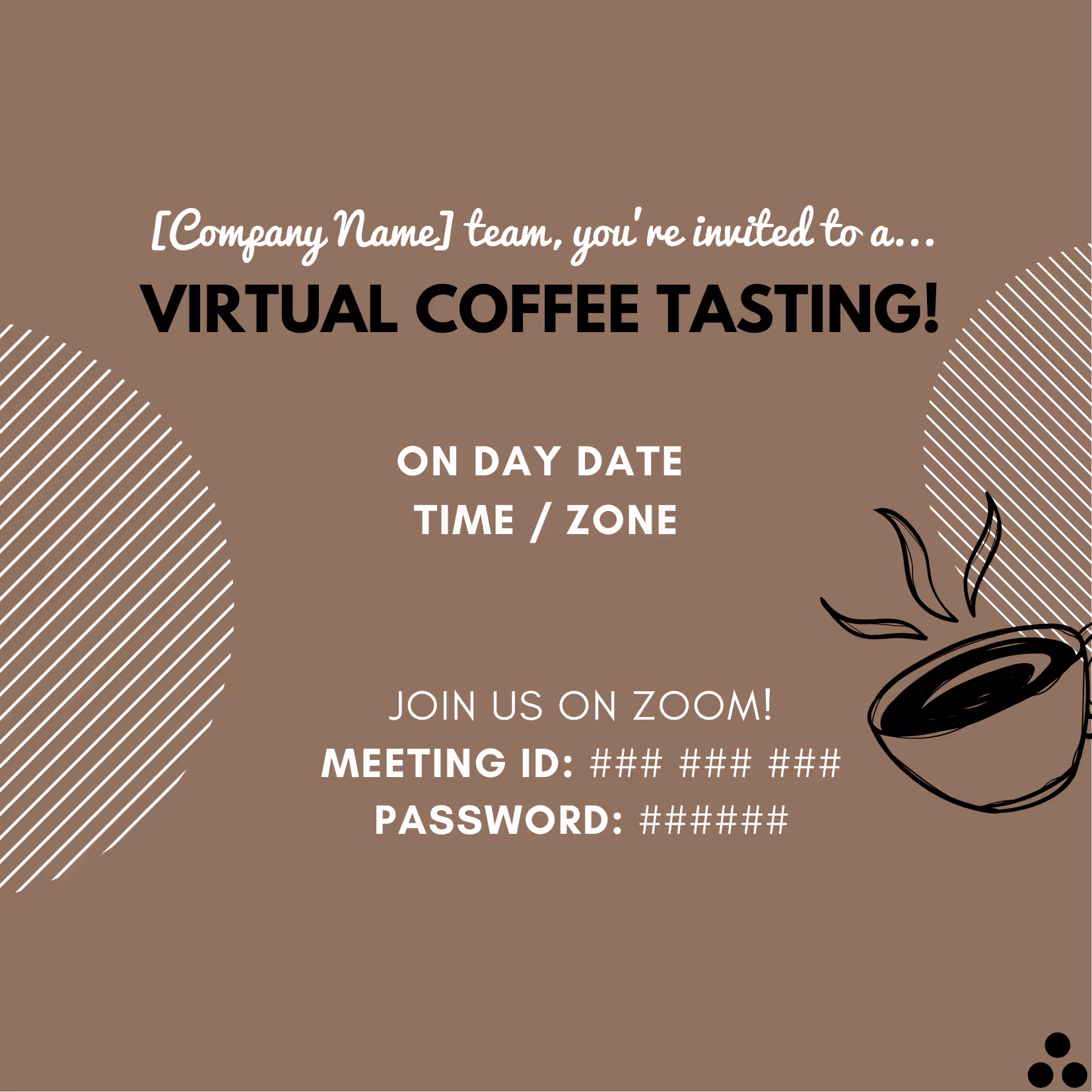 Coffee Tasting - Event Invitation Sample