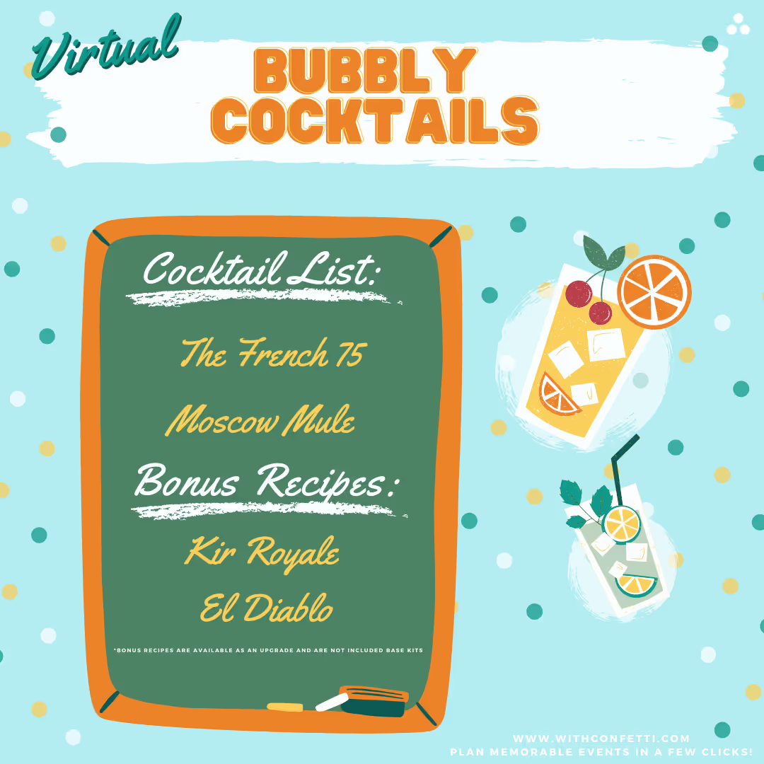 Bubbly Mixology Menu