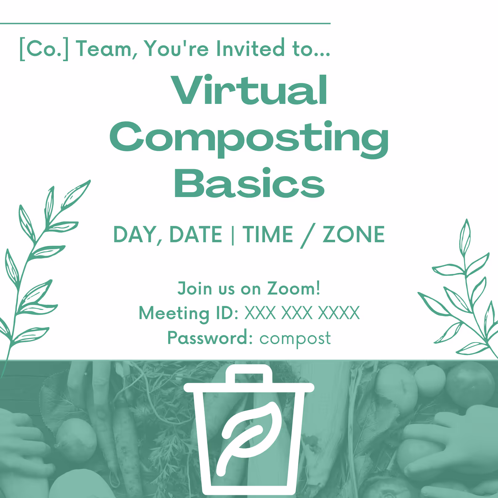 Composting Basics - Event Invitation Sample