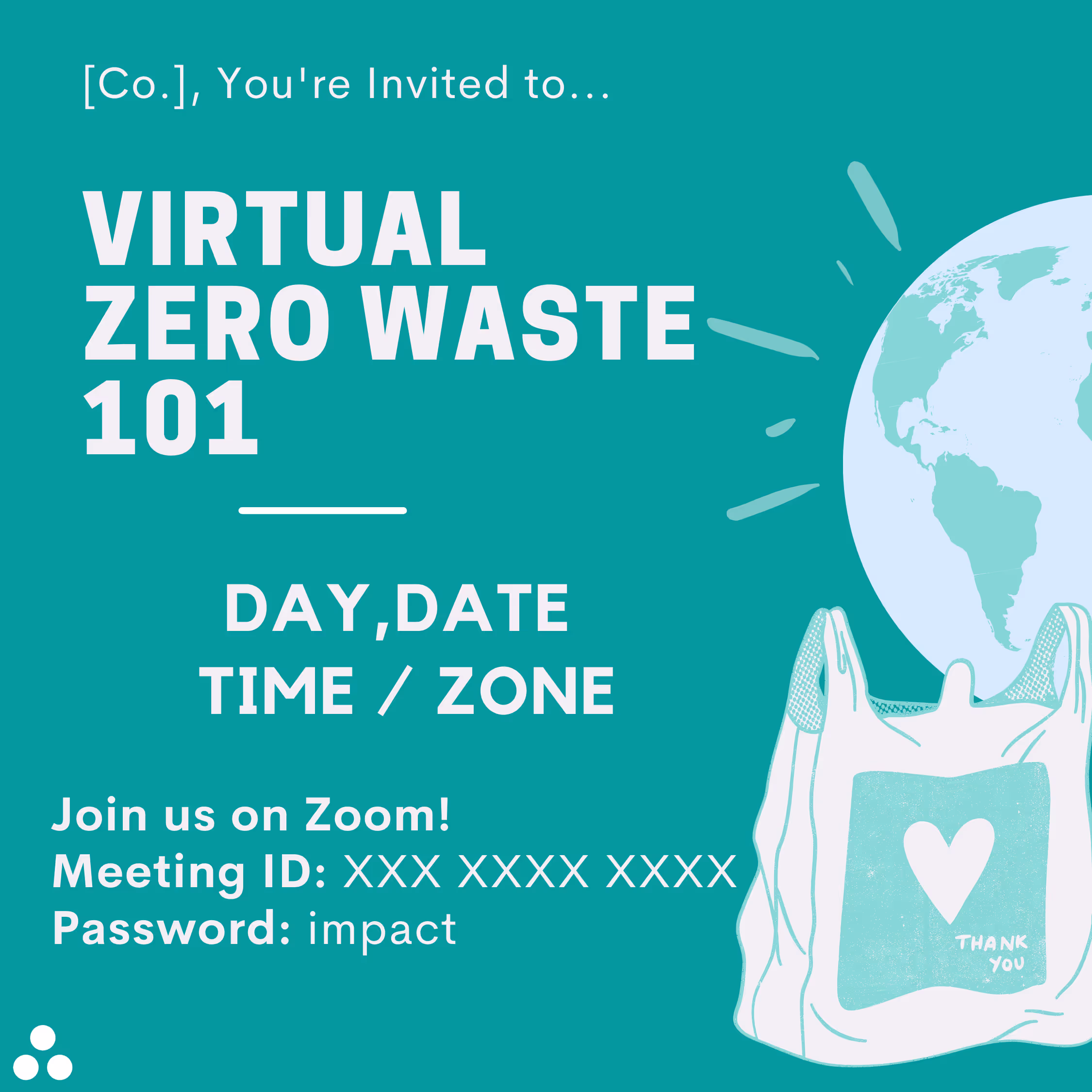 Zero Waste 101 - Event Invitation Sample
