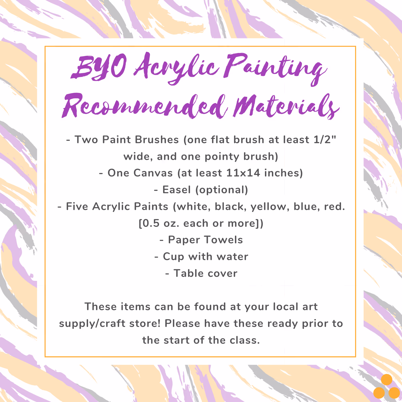 Halloween Acrylic Painting Supplies