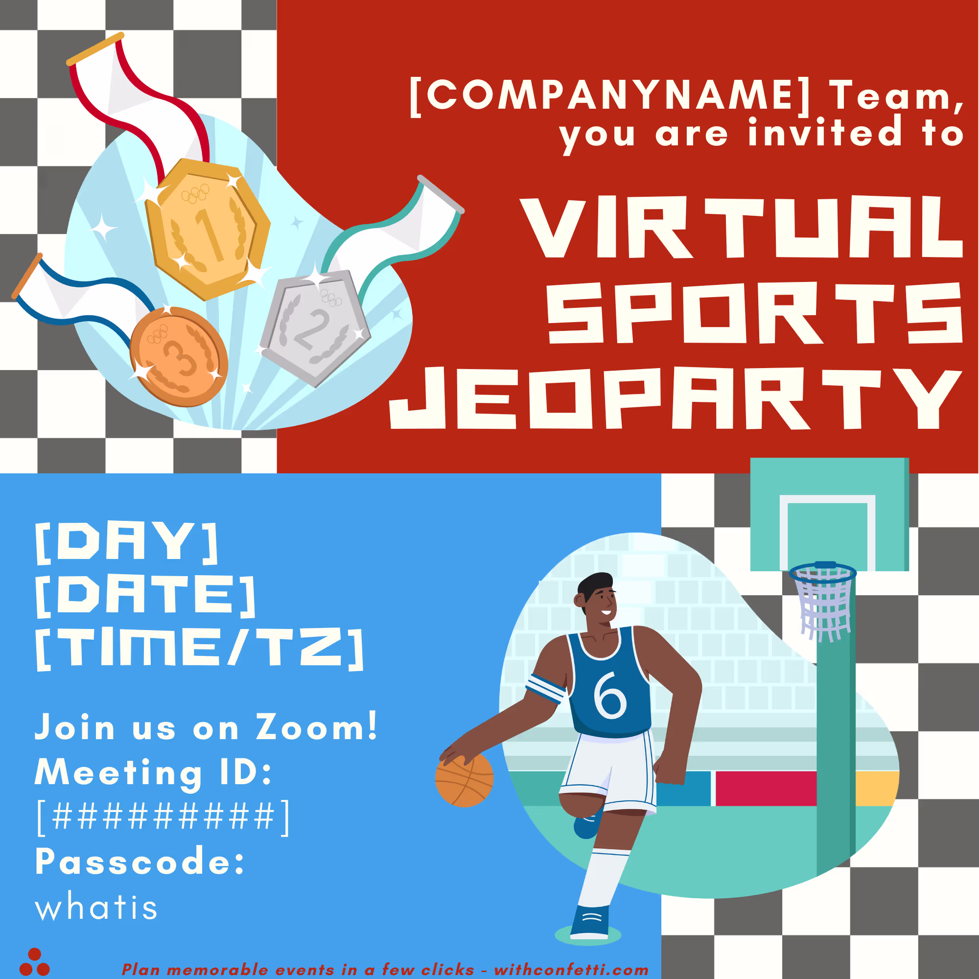 Sports Jeoparty - Event Invitation Sample