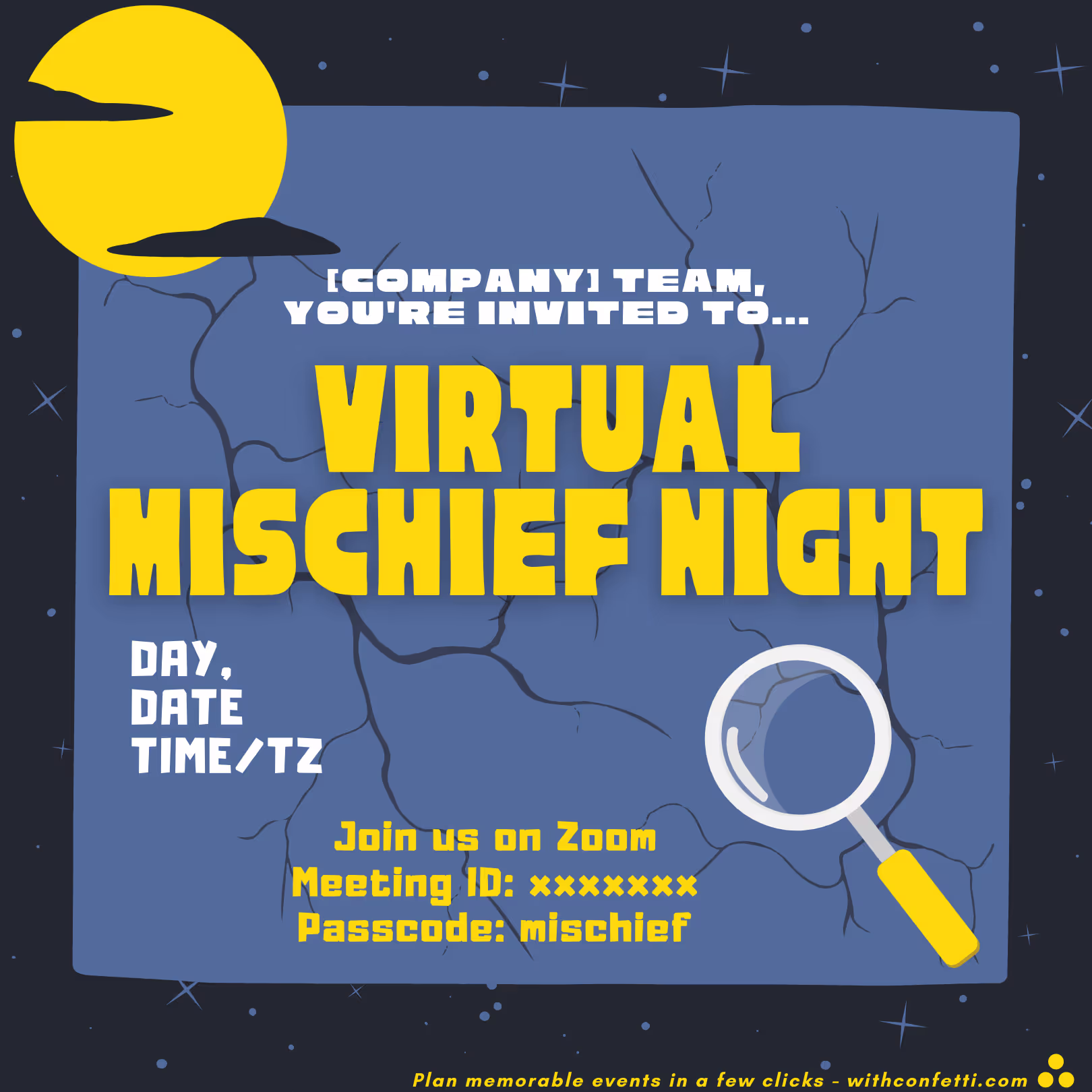 Mischief Night - Event Invitation Sample