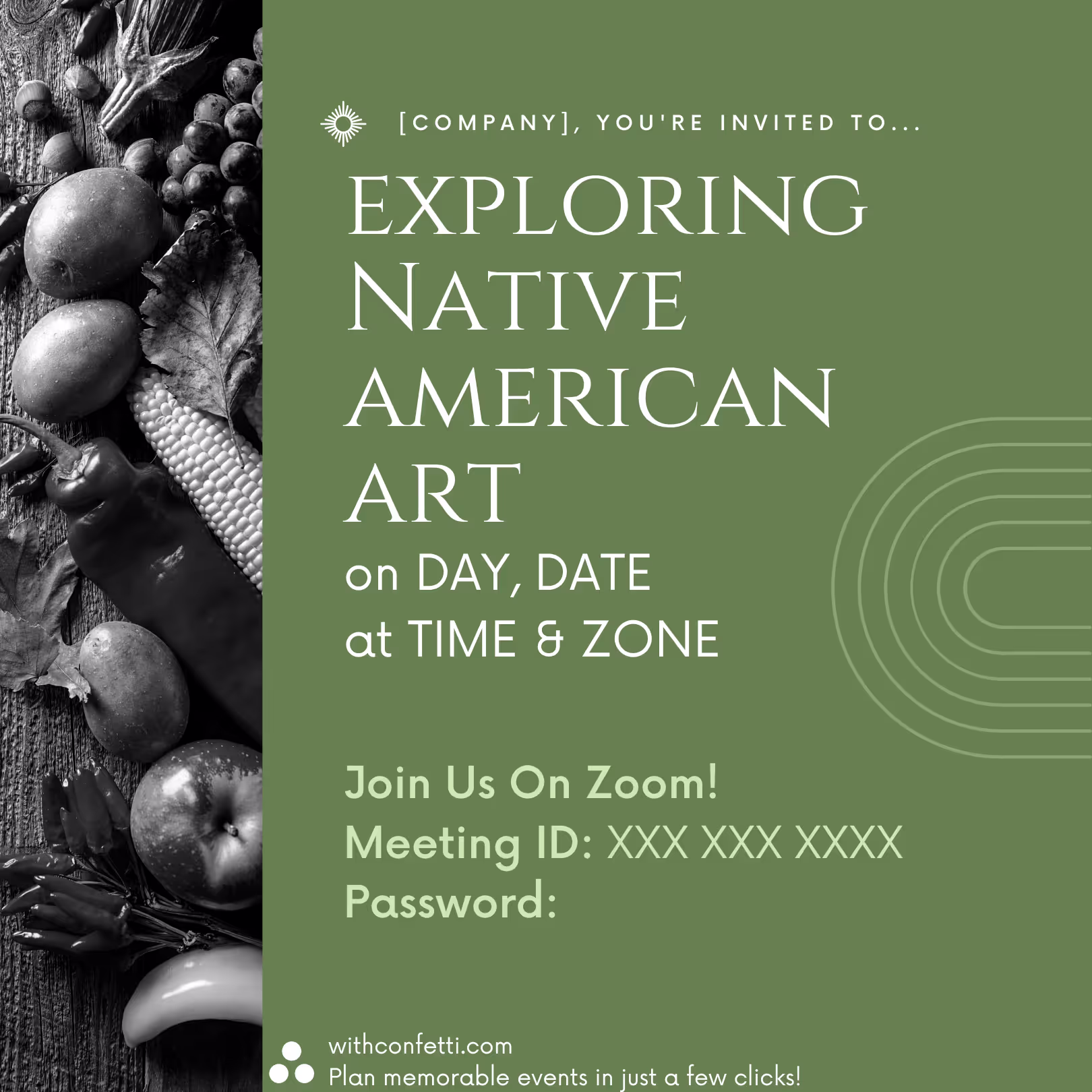 Exploring Native American Art - Event Invitation Sample