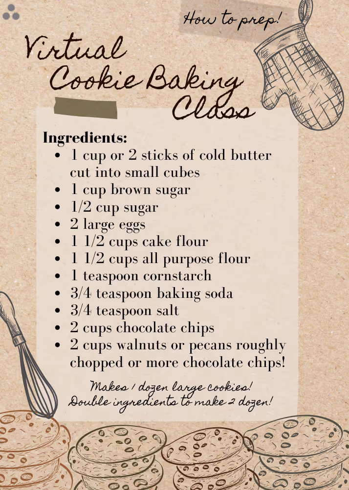 Chocolate Chip Cookie Ingredients