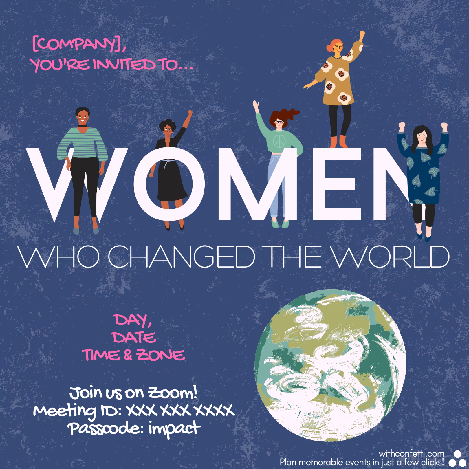 Women Who Changed the World - Event Invitation Sample