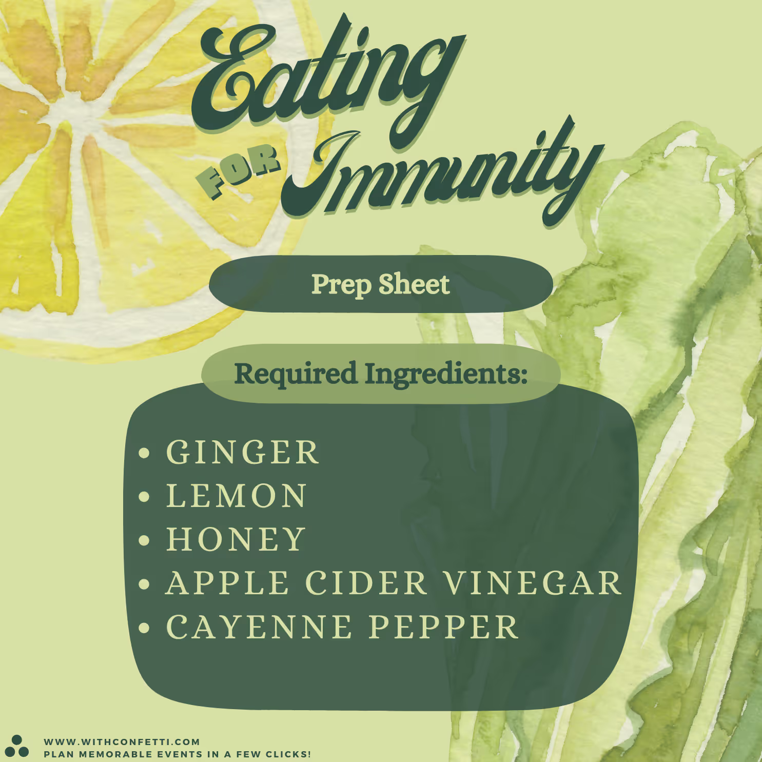 Immunity Tea Ingredients
