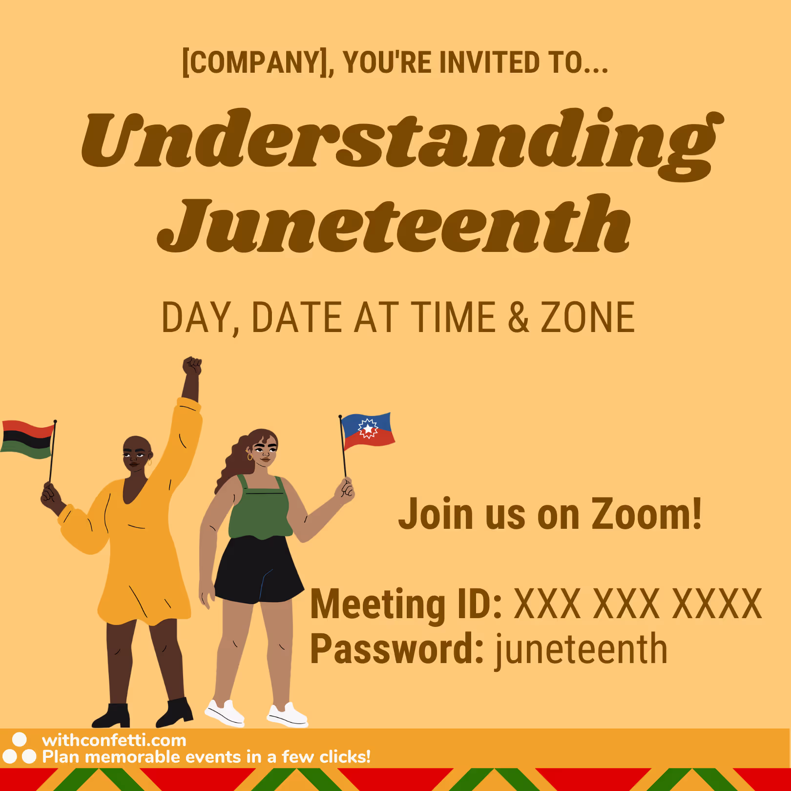 Understanding Juneteenth - Event Invitation Sample